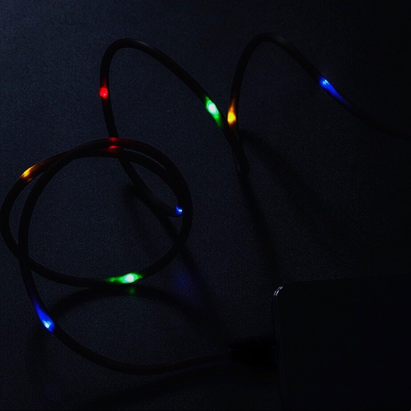 Light up Illuminated iPhone compatible Charge LED Voice 8 pin Charge Cord - Picture 8 of 16